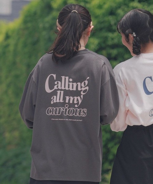 GLOBAL WORK(グローバルワーク)の「アカヌケグラフィックT長袖/AND YUA ANY/126383(Tシャツ/カットソー・キッズ・ピンク/チャコール/キナリ/ホワイト系5・150cm/160cm)」の3枚目の写真