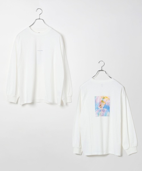 GLOBAL WORK(グローバルワーク)の「アカヌケグラフィックT長袖/AND YUA ANY/126383(Tシャツ/カットソー・キッズ・ピンク/チャコール/キナリ/ホワイト系5・150cm/160cm)」の20枚目の写真