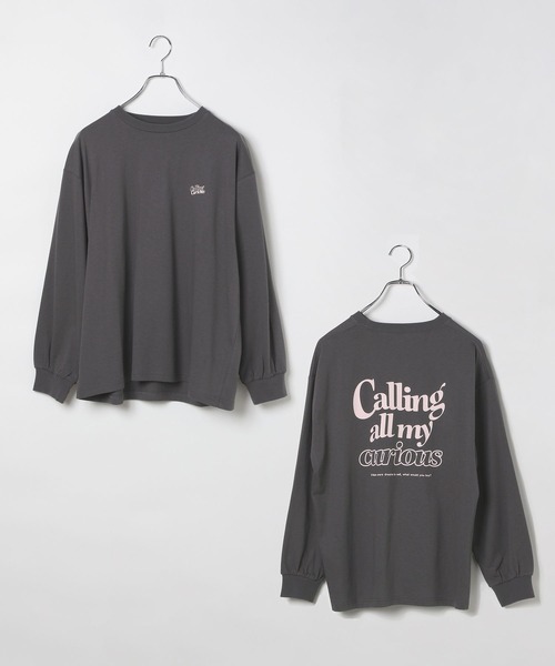 GLOBAL WORK(グローバルワーク)の「アカヌケグラフィックT長袖/AND YUA ANY/126383(Tシャツ/カットソー・キッズ・ピンク/チャコール/キナリ/ホワイト系5・150cm/160cm)」の14枚目の写真