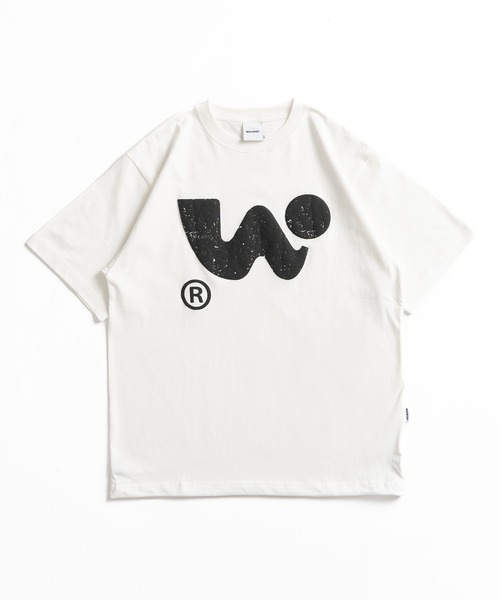 WISH FOR EVER(ウィッシュフォーエバー)の「DRAWCODE ART PLUMP T/ドローコードアートプランプT(Tシャツ/カットソー・メンズ・ネイビー/オレンジ/ホワイト/ブラック・LARGE/MEDIUM)」の5枚目の写真