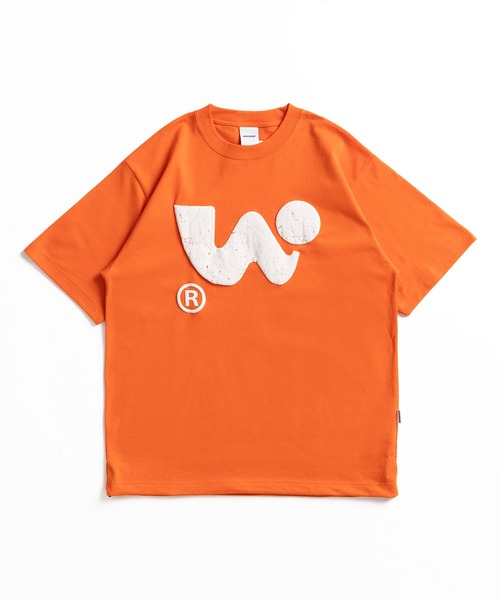 WISH FOR EVER(ウィッシュフォーエバー)の「DRAWCODE ART PLUMP T/ドローコードアートプランプT(Tシャツ/カットソー・メンズ・ネイビー/オレンジ/ホワイト/ブラック・LARGE/MEDIUM)」の8枚目の写真