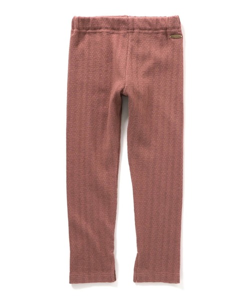 Seraph（セラフ）の「Seraph/セラフ 針抜きテレコレギンス（レギンス/スパッツ・キッズ・ピンク/グレー/ベージュ/チャコール・140/130/120）」の4枚目の写真