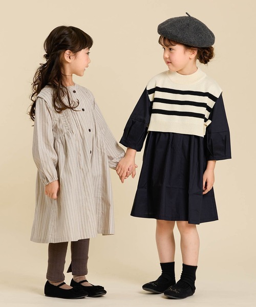 Seraph（セラフ）の「Seraph/セラフ 針抜きテレコレギンス（レギンス/スパッツ・キッズ・ピンク/グレー/ベージュ/チャコール・140/130/120）」の13枚目の写真