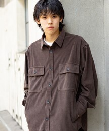 BEAMS HEART | ポリコール CPO ビックシャツ(シャツ/ブラウス)