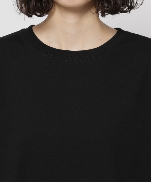 niko and...(ニコアンド)の「袖シアーフリフリプルオーバー(Tシャツ/カットソー・レディース・ブラック/オフホワイト・MEDIUM/LARGE)」の8枚目の写真