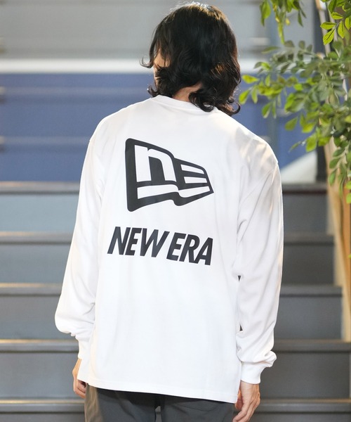 NEW ERA(ニューエラ)の「NEW ERA/ニューエラ ロンT 長袖 パフォーマンスTシャツ バックプリント オーバーサイズ 吸汗速乾 14312831/14312832/14312833(Tシャツ/カットソー・メンズ・ブラック/ホワイト/ストーン・2XL/XL/M/L)」の6枚目の写真