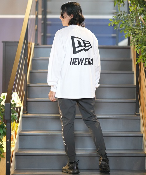 NEW ERA パターンプリントシャツ MEDIUM t-shadow-logo-performance-