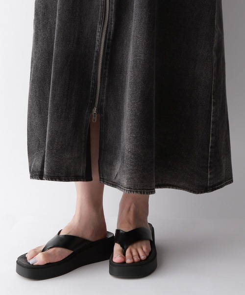 RAGEBLUE（レイジブルー）の「フロントジップ/デニムキャミワンピース（ワンピース・レディース・ブラック/ブルー・FREE）」の8枚目の写真