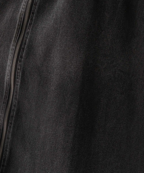 RAGEBLUE（レイジブルー）の「フロントジップ/デニムキャミワンピース（ワンピース・レディース・ブラック/ブルー・FREE）」の4枚目の写真