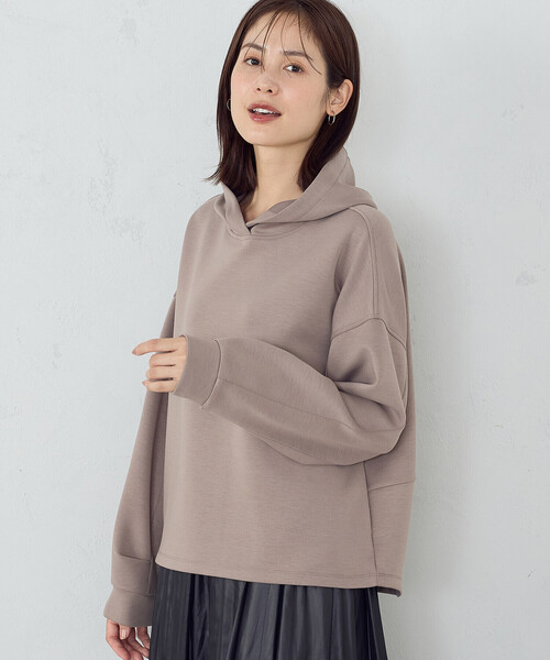 COMME CA ISM（コムサイズム）の「ダンボールニットパーカー / セットアップ対応（パーカー・レディース・ダークブラウン/モカ/ブラック/アイボリー・MEDIUM/LARGE）」の9枚目の写真