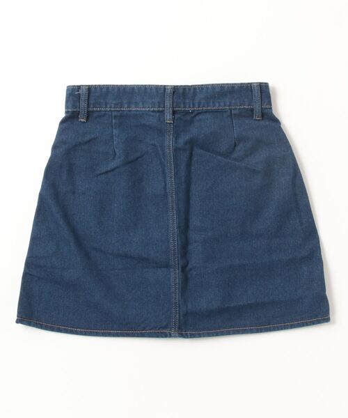 シャネル ダークデニム ボタンフロント ミニスカート シャネル ダーク