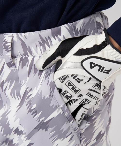 FILA GOLF（フィラゴルフ ）の「カモ柄ボンディングパンツ（その他パンツ・メンズ・オフホワイト/ブラック/グリーン・MEDIUM/LARGE/X-LARGE/XX-LARGE）」の12枚目の写真
