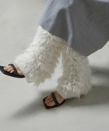 SALON adam et rope'（サロン アダム エ ロペ）の「2WAYファーフリンジレッグウォーマー（レッグウォーマー・レディース）」