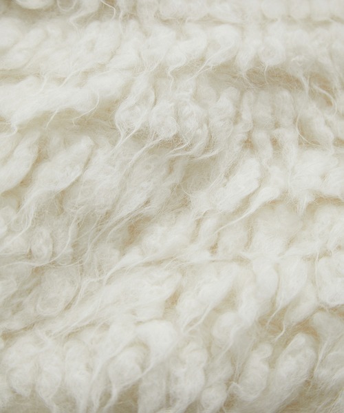 SALON adam et rope'（サロン アダム エ ロペ）の「2WAYファーフリンジレッグウォーマー（レッグウォーマー・レディース・ブラック/オフホワイト・FREE）」の8枚目の写真