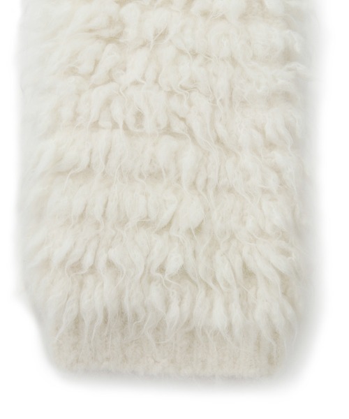 SALON adam et rope'（サロン アダム エ ロペ）の「2WAYファーフリンジレッグウォーマー（レッグウォーマー・レディース・ブラック/オフホワイト・FREE）」の20枚目の写真