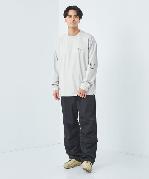 green label relaxing(グリーンレーベルリラクシング)の「<Manhattan Portage>ロゴ Tシャツ(Tシャツ/カットソー・メンズ・ライトグレー/ホワイト・M/L/XL)」の4枚目の写真