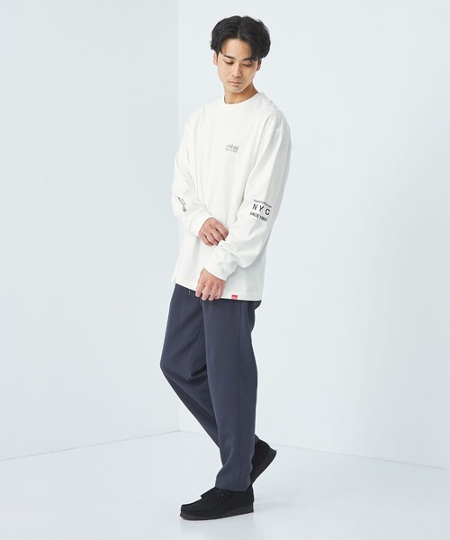 green label relaxing(グリーンレーベルリラクシング)の「<Manhattan Portage>ロゴ Tシャツ(Tシャツ/カットソー・メンズ・ライトグレー/ホワイト・M/L/XL)」の6枚目の写真