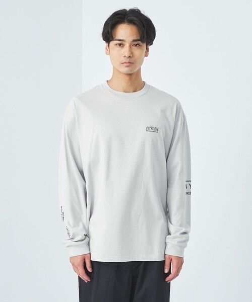 green label relaxing(グリーンレーベルリラクシング)の「<Manhattan Portage>ロゴ Tシャツ(Tシャツ/カットソー・メンズ・ライトグレー/ホワイト・M/L/XL)」の7枚目の写真