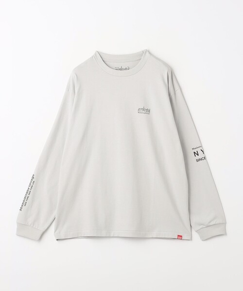 green label relaxing(グリーンレーベルリラクシング)の「<Manhattan Portage>ロゴ Tシャツ(Tシャツ/カットソー・メンズ・ライトグレー/ホワイト・M/L/XL)」の10枚目の写真