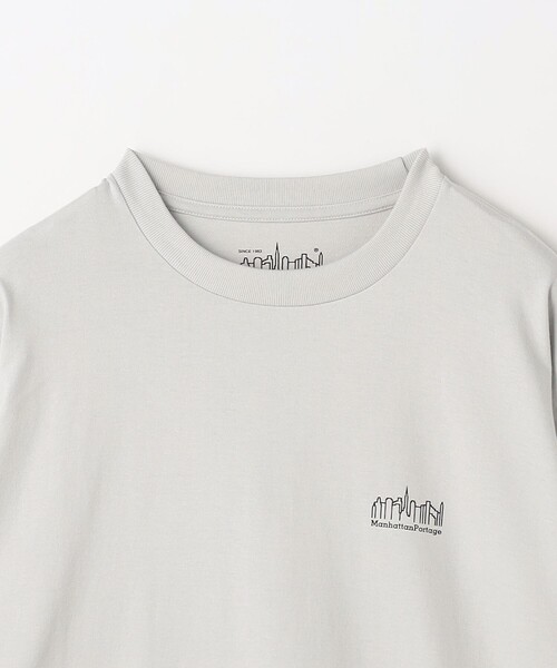 green label relaxing(グリーンレーベルリラクシング)の「<Manhattan Portage>ロゴ Tシャツ(Tシャツ/カットソー・メンズ・ライトグレー/ホワイト・M/L/XL)」の12枚目の写真