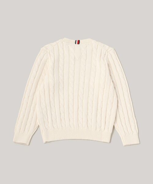 TOMMY HILFIGER（トミーヒルフィガー）の「BOYS エッセンシャルケーブルセーター（ニット/セーター・キッズ・アイボリー/ブルー系その他/オレンジ/ネイビー・140cm/150cm/160cm/130cm）」の9枚目の写真