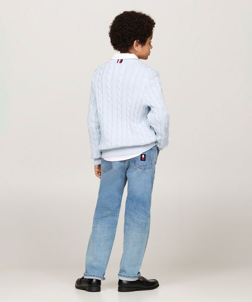 TOMMY HILFIGER（トミーヒルフィガー）の「BOYS エッセンシャルケーブルセーター（ニット/セーター・キッズ・アイボリー/ブルー系その他/オレンジ/ネイビー・140cm/150cm/160cm/130cm）」の20枚目の写真