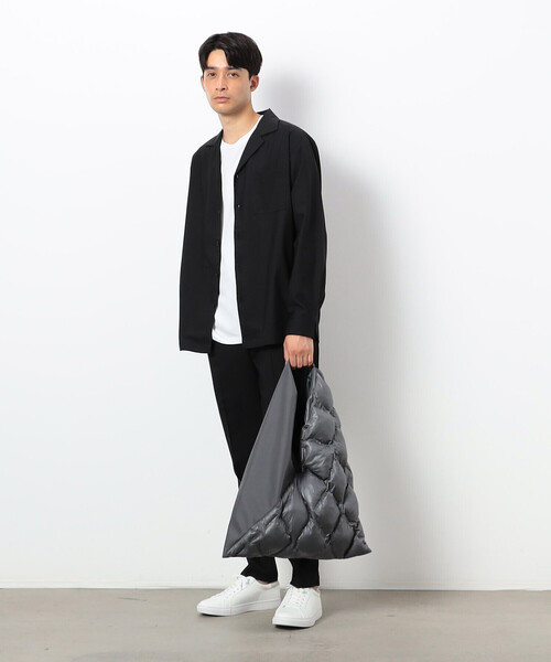 COMME CA ISM（コムサイズム）の「ファンクショナル ストレッチツイル オープンカラーシャツ（シャツ/ブラウス・メンズ・チャコール/ベージュ/ブラック/オリーブ・MEDIUM/LARGE/SMALL）」の7枚目の写真