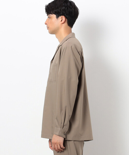 COMME CA ISM（コムサイズム）の「ファンクショナル ストレッチツイル オープンカラーシャツ（シャツ/ブラウス・メンズ・チャコール/ベージュ/ブラック/オリーブ・MEDIUM/LARGE/SMALL）」の17枚目の写真