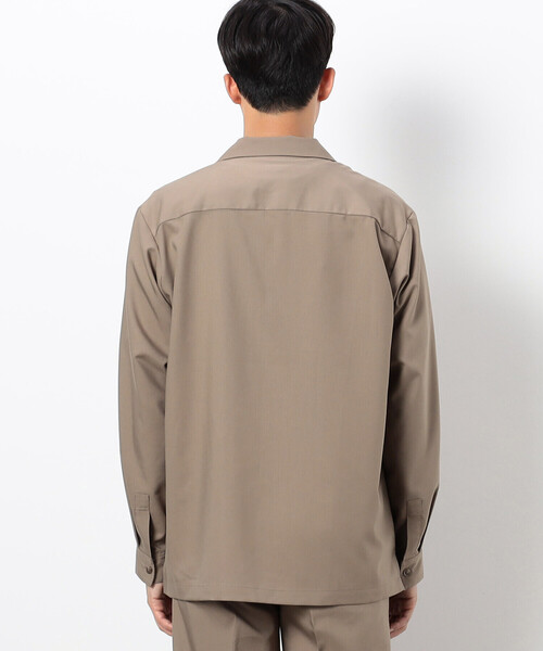 COMME CA ISM（コムサイズム）の「ファンクショナル ストレッチツイル オープンカラーシャツ（シャツ/ブラウス・メンズ・チャコール/ベージュ/ブラック/オリーブ・MEDIUM/LARGE/SMALL）」の18枚目の写真