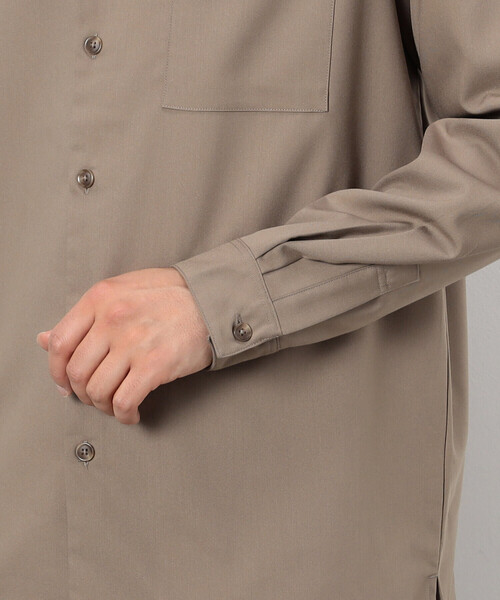 COMME CA ISM（コムサイズム）の「ファンクショナル ストレッチツイル オープンカラーシャツ（シャツ/ブラウス・メンズ・チャコール/ベージュ/ブラック/オリーブ・MEDIUM/LARGE/SMALL）」の21枚目の写真