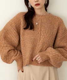 hinari | パッチワークデザインMIXニット(ニット/セーター)