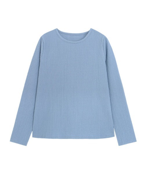 Pierrot(ピエロ)の「ベーシックスリーブジャカードカットソー(Tシャツ/カットソー・レディース・ブラック/アイボリー/ブルー系その他・M/L)」の8枚目の写真