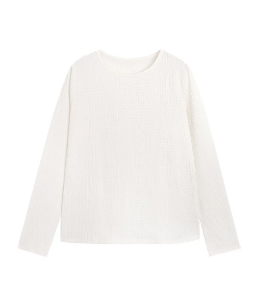 Pierrot(ピエロ)の「ベーシックスリーブジャカードカットソー(Tシャツ/カットソー・レディース・ブラック/アイボリー/ブルー系その他・M/L)」の10枚目の写真