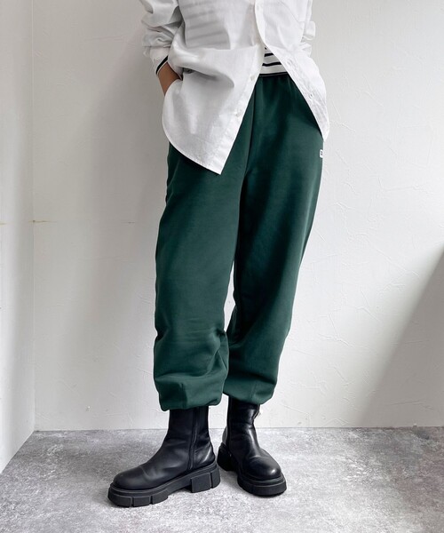 fredy emue(フレディエミュ)の「裾ZIP 高密度裏毛スウェットパンツ(スウェットパンツ・レディース・グレー/ライトグレー/ダークグリーン・38)」の19枚目の写真