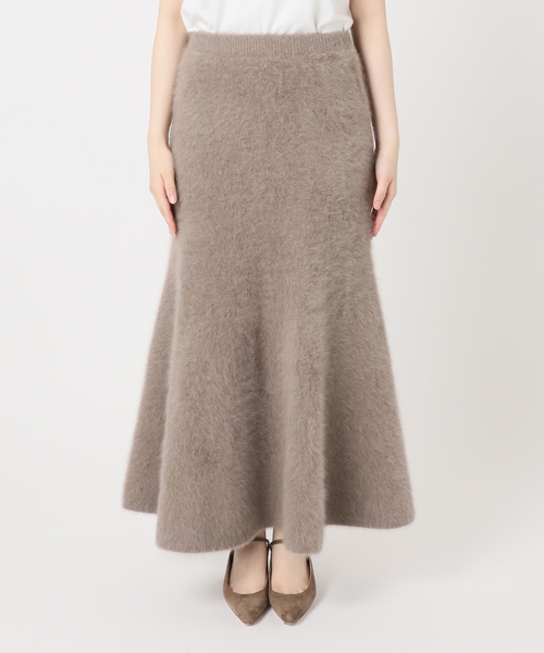 noble×laubeblanc カシミヤニットスカート Noble（ノーブル）の「【NOBLE×L'AUBE BLANC】FOX/カシミヤ
