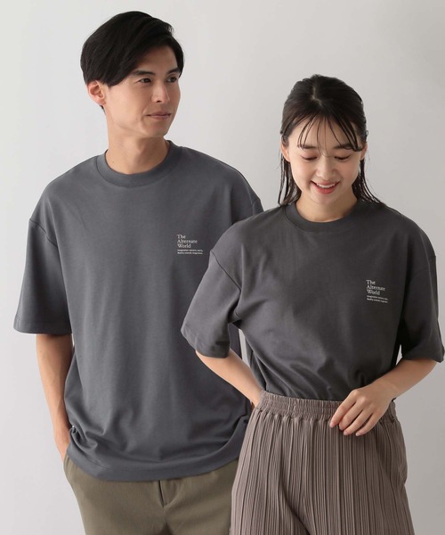 GLOBAL WORK Smile Seed Store(グローバルワーク スマイルシードストア)の「多機能プリントTシャツ半袖/144099(Tシャツ/カットソー・メンズ・チャコール/ライトグレー/ブラック/ピンクベージュ・MEDIUM/X-LARGE/SMALL/LARGE)」の3枚目の写真