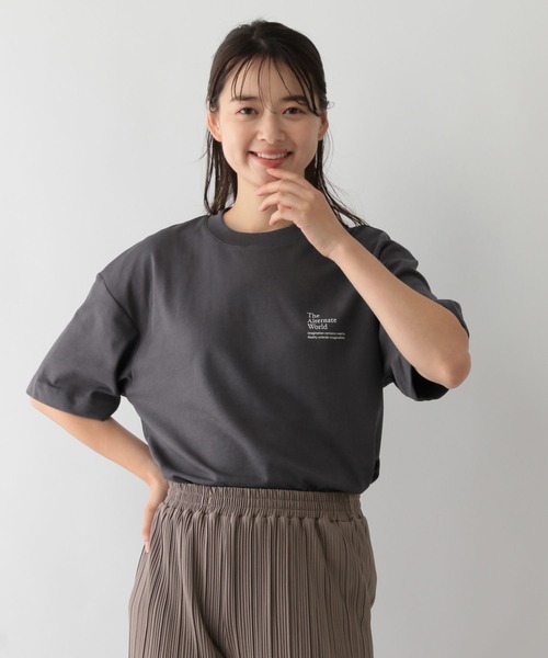 GLOBAL WORK Smile Seed Store(グローバルワーク スマイルシードストア)の「多機能プリントTシャツ半袖/144099(Tシャツ/カットソー・メンズ・チャコール/ライトグレー/ブラック/ピンクベージュ・MEDIUM/X-LARGE/SMALL/LARGE)」の6枚目の写真