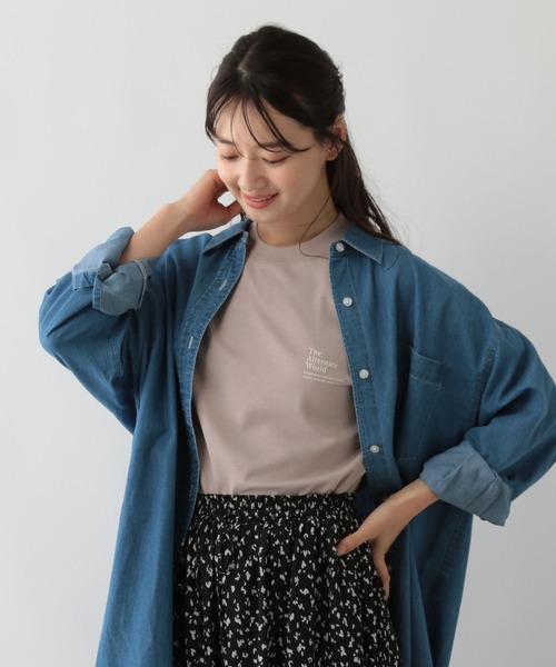 GLOBAL WORK Smile Seed Store(グローバルワーク スマイルシードストア)の「多機能プリントTシャツ半袖/144099(Tシャツ/カットソー・メンズ・チャコール/ライトグレー/ブラック/ピンクベージュ・MEDIUM/X-LARGE/SMALL/LARGE)」の8枚目の写真
