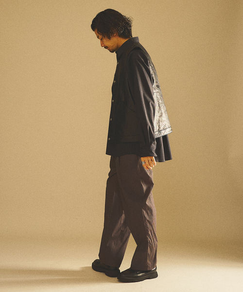 417 EDIFICE（フォーワンセブンエディフィス）の「”UP CYCLE LEATHER” アップサイクルレザーベスト（ベスト・メンズ・ブラック・MEDIUM/LARGE）」の19枚目の写真