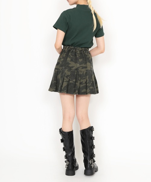 PUNYUS（プニュズ）の「ハイネックリブＴシャツ（Tシャツ/カットソー・レディース・レッド/ブルー/ダークグリーン/グレー・1/2/3/4）」の16枚目の写真