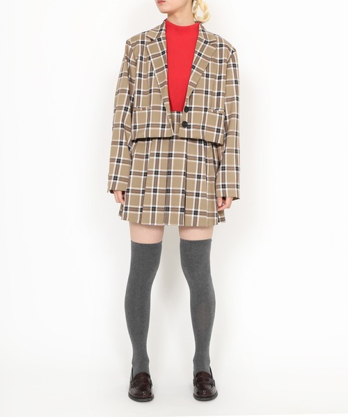 PUNYUS（プニュズ）の「ハイネックリブＴシャツ（Tシャツ/カットソー・レディース・レッド/ブルー/ダークグリーン/グレー・1/2/3/4）」の7枚目の写真