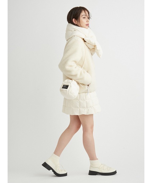 emmi(エミ)の「【emmi×TAION】キルティングダウンバッグ(ショルダーバッグ・レディース・パープル/ブラック/オフホワイト・FREE)」の11枚目の写真