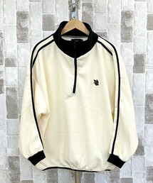 TopIsm | ライン入りワイド ハーフZIP フリースプルオーバー(スウェット)