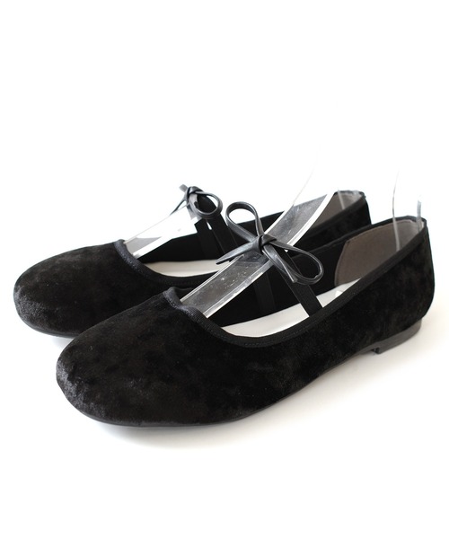 AmiAmi（アミアミ）の「ラウンドトゥグリッター・ベロアバレエシューズ/バレエコアリボンパンプス（バレエシューズ・レディース・ブラック/シルバー系その他/ブラック系その他・LL/S/M/L）」の22枚目の写真