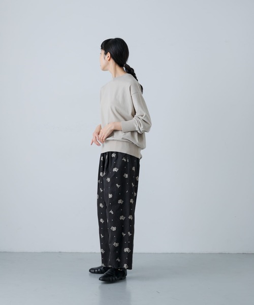 かぐれ（カグレ）の「ハイゲージドライコットンプルオーバー（ニット/セーター・レディース・ライトベージュ/ブラック/ブルー・FREE）」の9枚目の写真