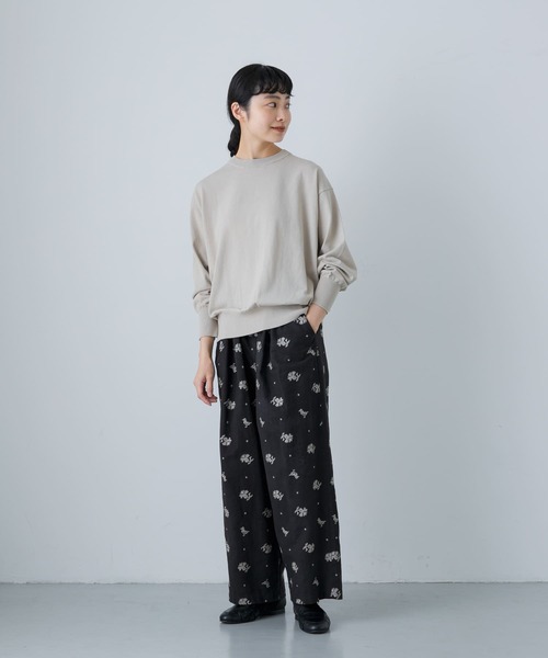 かぐれ（カグレ）の「ハイゲージドライコットンプルオーバー（ニット/セーター・レディース・ライトベージュ/ブラック/ブルー・FREE）」の10枚目の写真