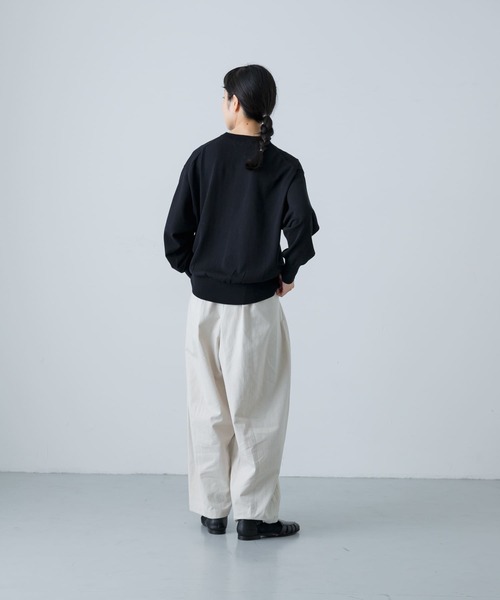 かぐれ（カグレ）の「ハイゲージドライコットンプルオーバー（ニット/セーター・レディース・ライトベージュ/ブラック/ブルー・FREE）」の20枚目の写真