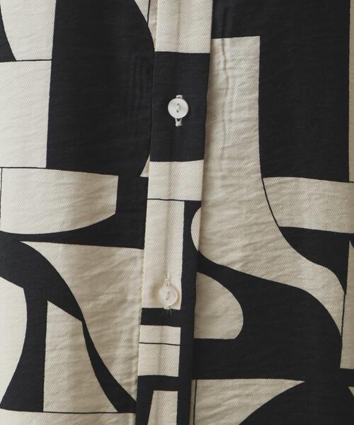 OPAQUE.CLIP（オペークドットクリップ）の「◆ジオメトリック/レオパードプリントワンピース（ワンピース・レディース・ベージュ系/ブラック系・38/40/42）」の10枚目の写真