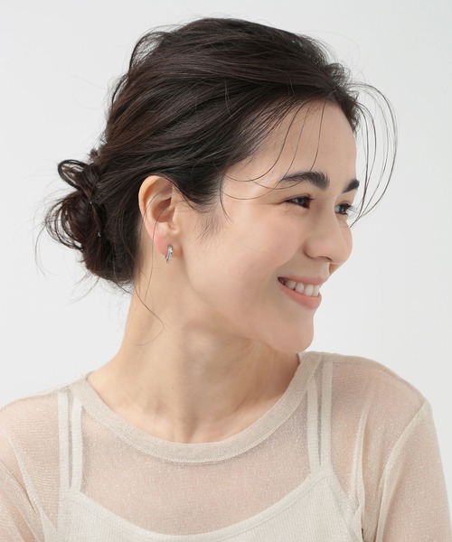 CALIN STANDARD(カリンスタンダード)の「◆金属アレルギー対応◆◆made in japan◆【痛くない】【落ちにくい】【ストレスフリーな着け心地】ダブルライン ミニループフィットイヤリング(イヤリング・レディース・ゴールド/ピンクゴールド/シルバー・FREE)」の6枚目の写真