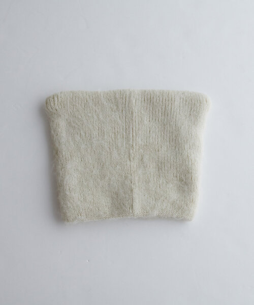 DISCOAT（ディスコート）の「ブラッシングスクエアビーニー（ニットキャップ/ビーニー・レディース・アイボリー/ライトグレー・FREE）」の10枚目の写真